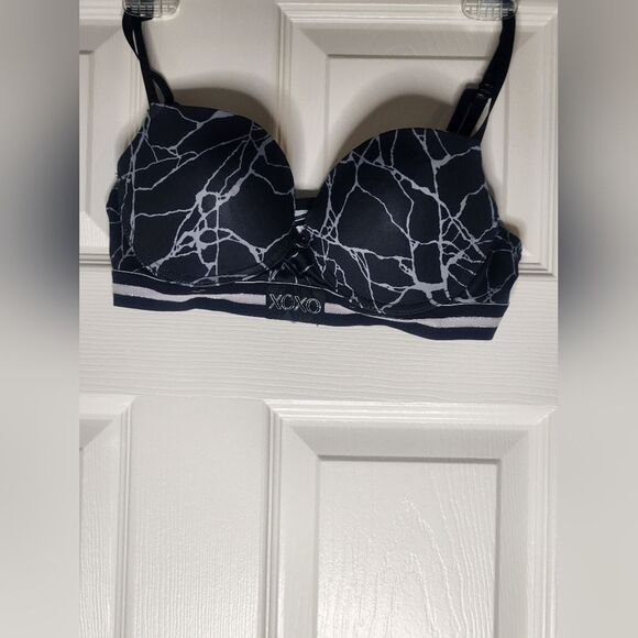 XOXO 36C Black Gray Padded No Underwired Intimate & Sleepwear Women's Bra - Picture 1 of 10